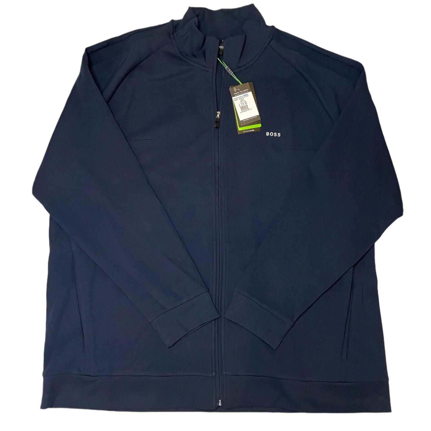 BIG & TALL BOSS GREEN FULL ZIP SWEATSHIRT