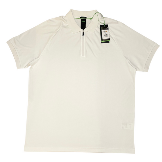 BOSS GREEN REGULAR FIT 1/4 ZIP POLO SHIRT