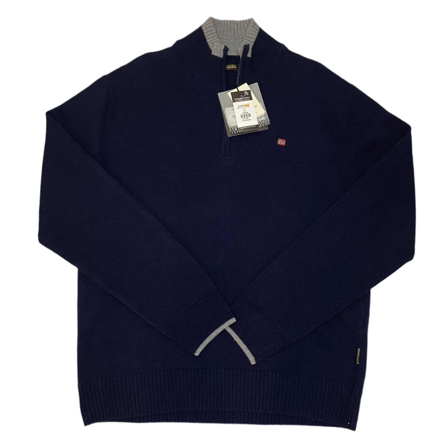 NAPAPIJRI 1/4 ZIP KNITTED SWEATSHIRT