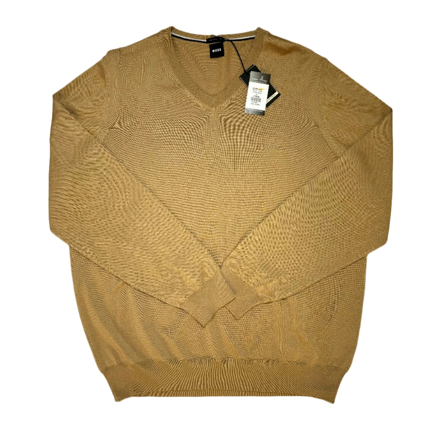 BOSS BLACK V -NECK KNITTED SWEATSHIRT