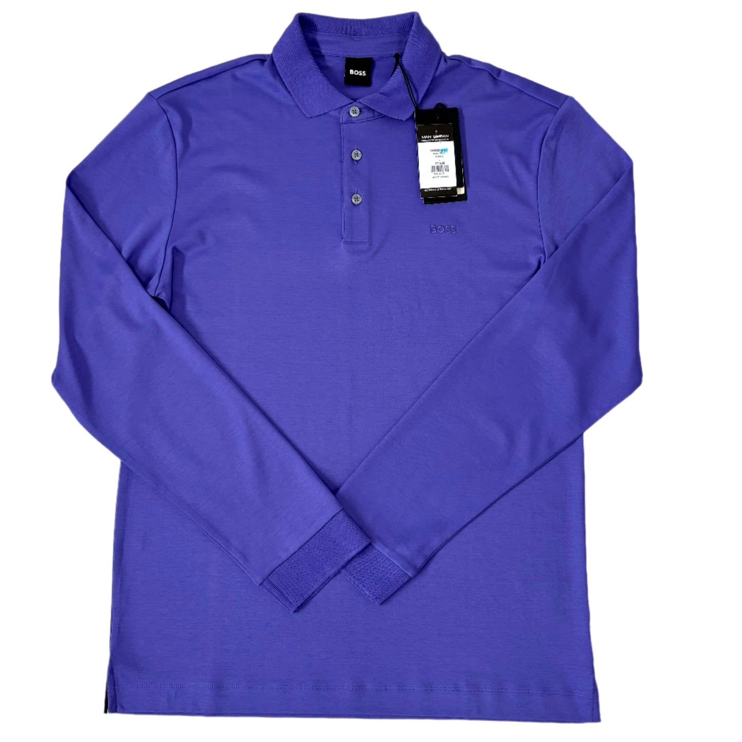 BOSS BLACK REGULAR FIT LONG SLEEVE POLO SHIRT