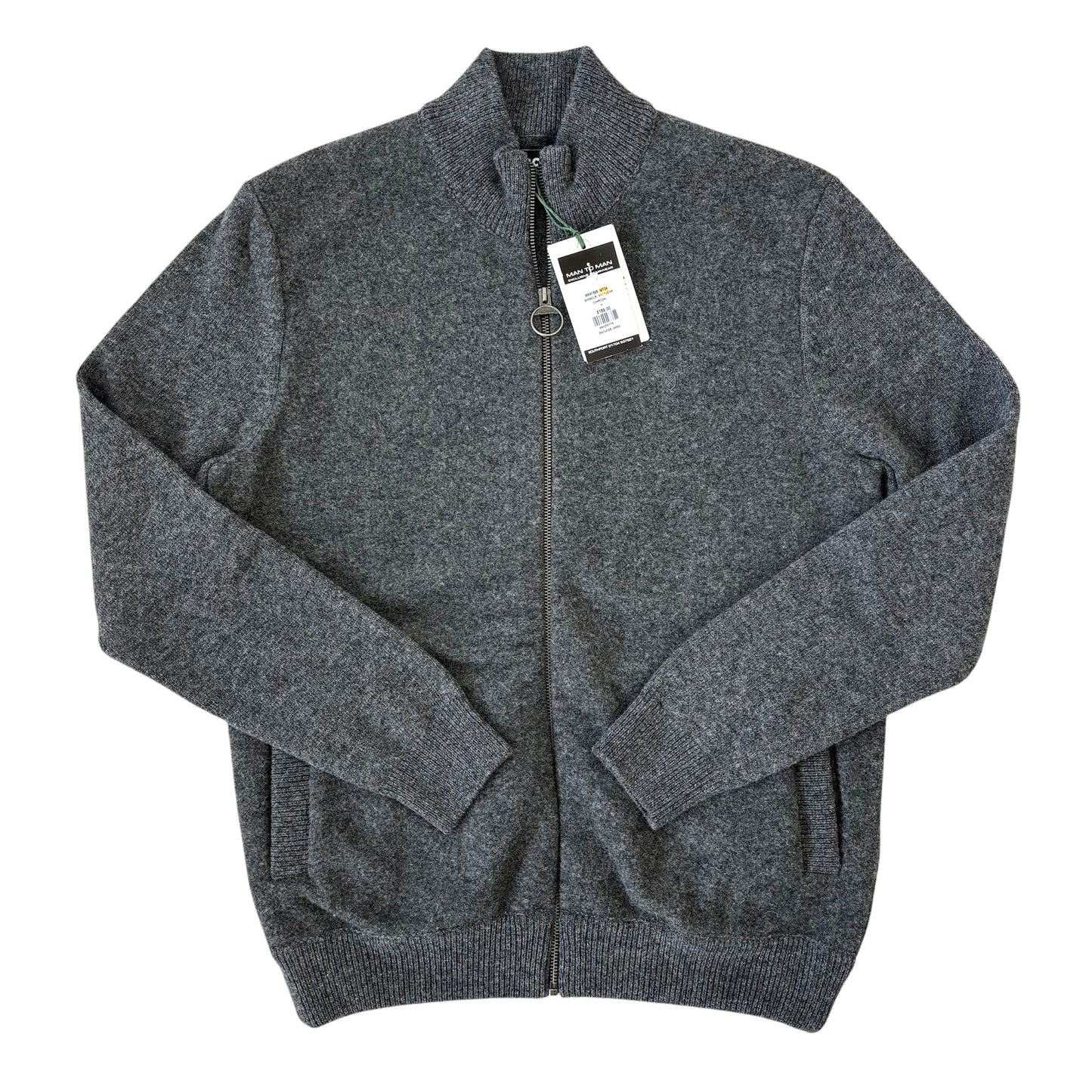 BARBOUR FULL ZIP KNITTED SWEATSHIRT