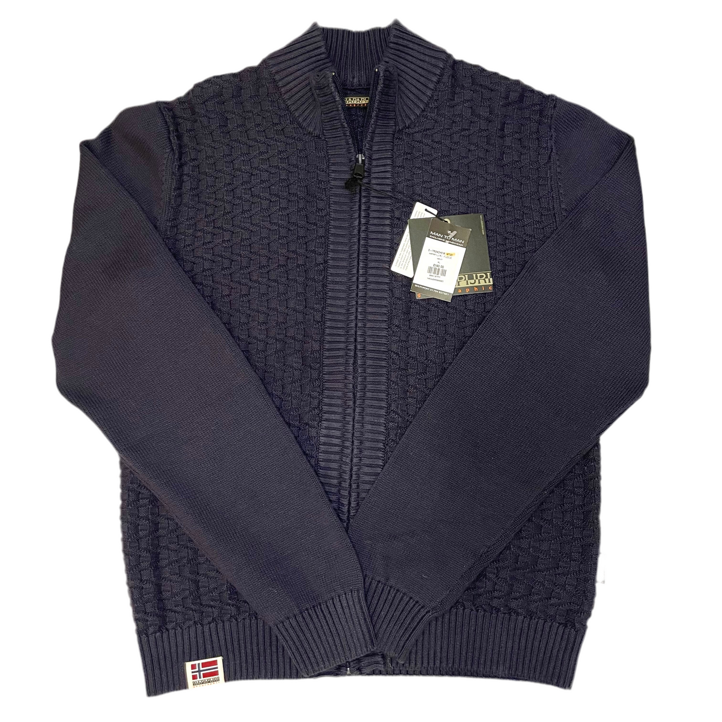 NAPAPIJRI FULL ZIP KNITTED SWEATSHIRT