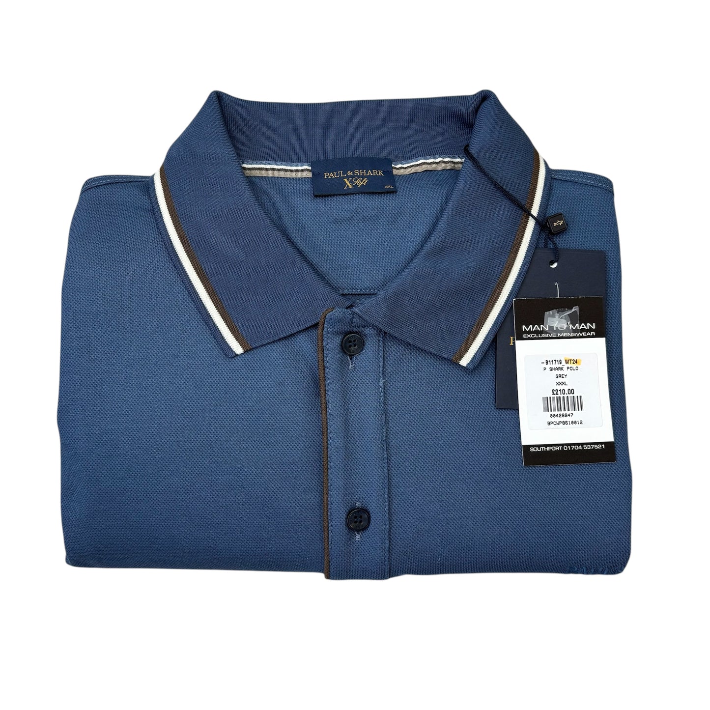 BIG & TALL PAUL & SHARK REGULAR FIT POLO SHIRT