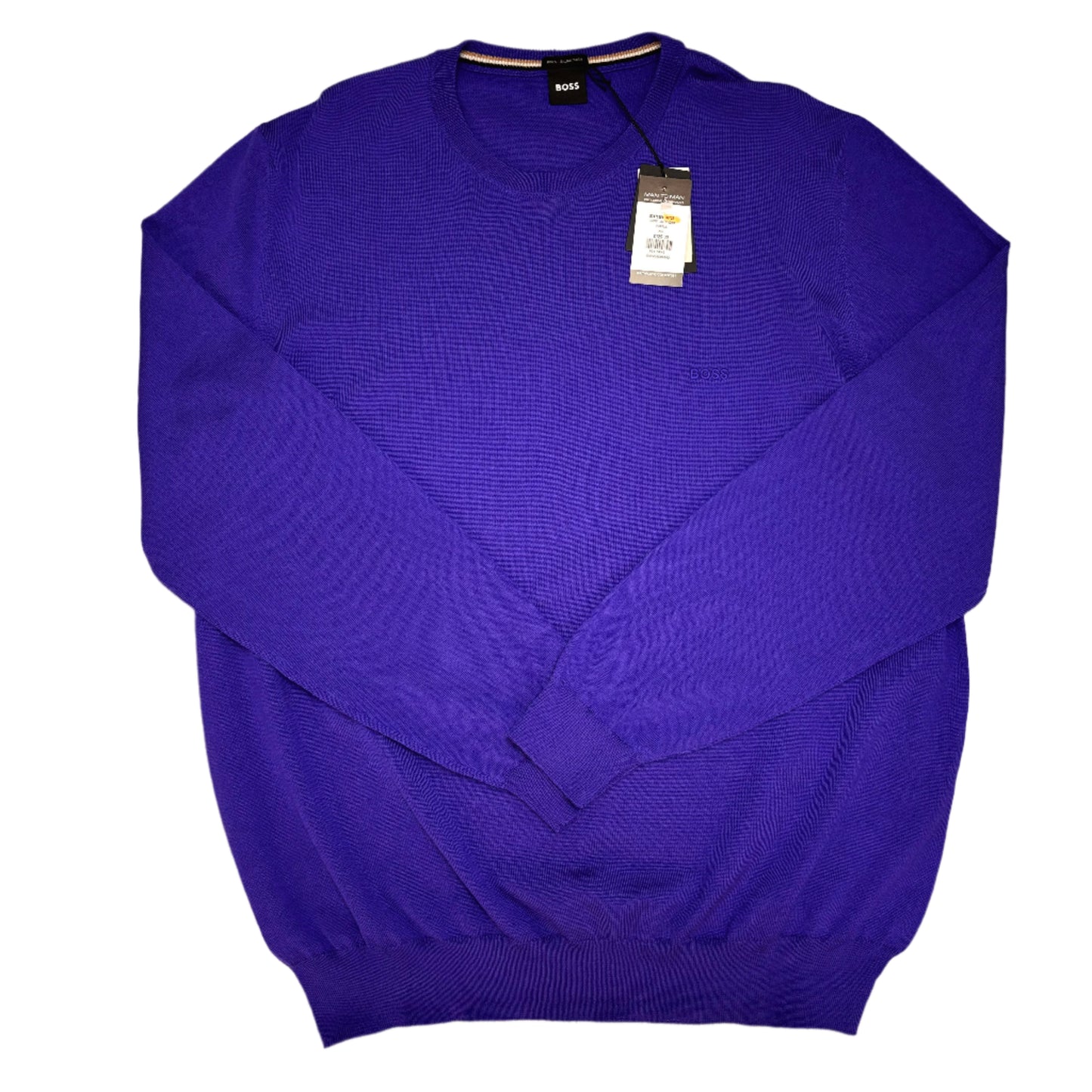 BOSS BLACK CREW NECK KNITTED SWEATSHIRT