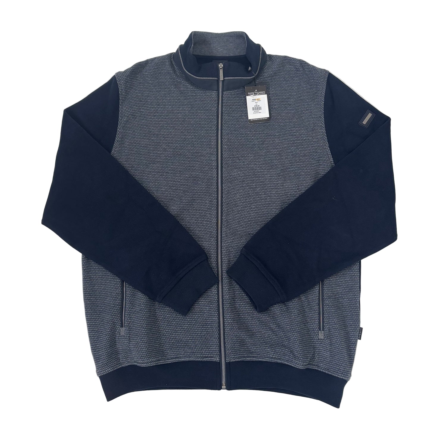 BUGATTI FULL ZIP KNITTED SWEATSHIRT
