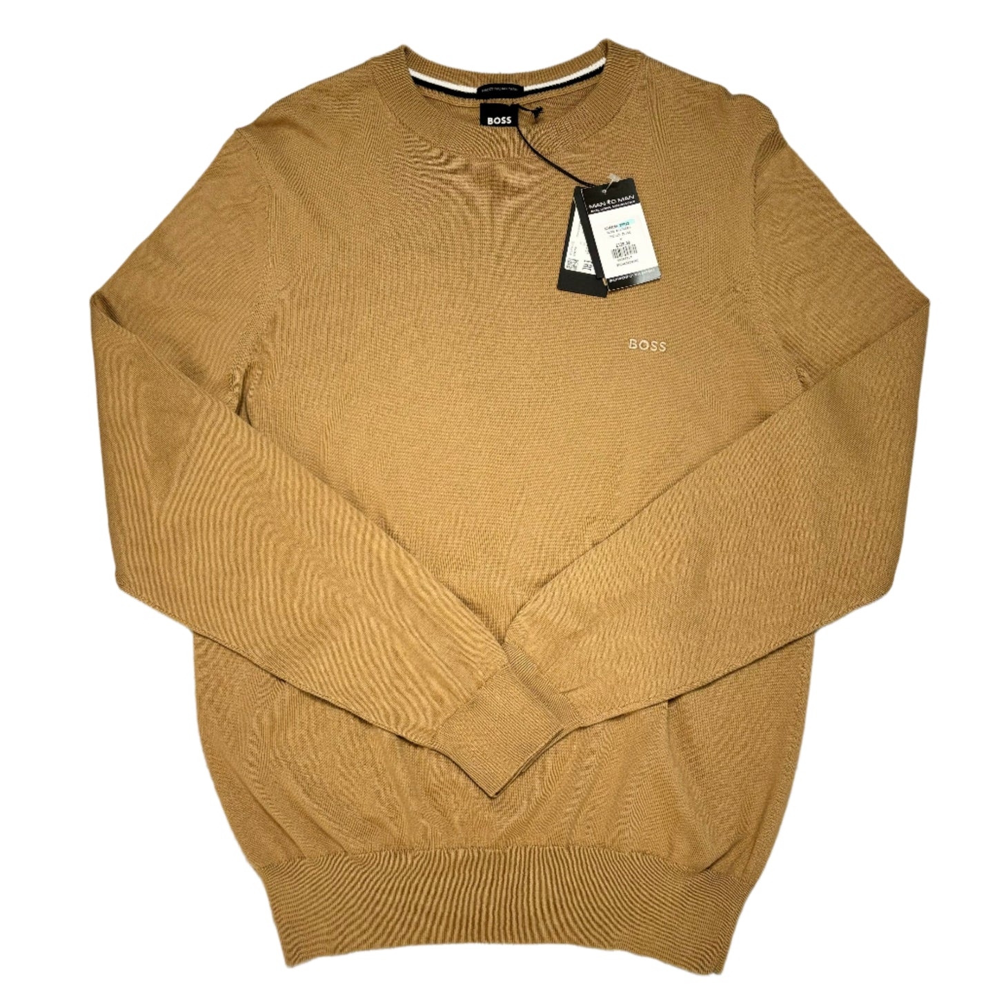 BOSS BLACK CREW NECK KNITTED SWEATSHIRT