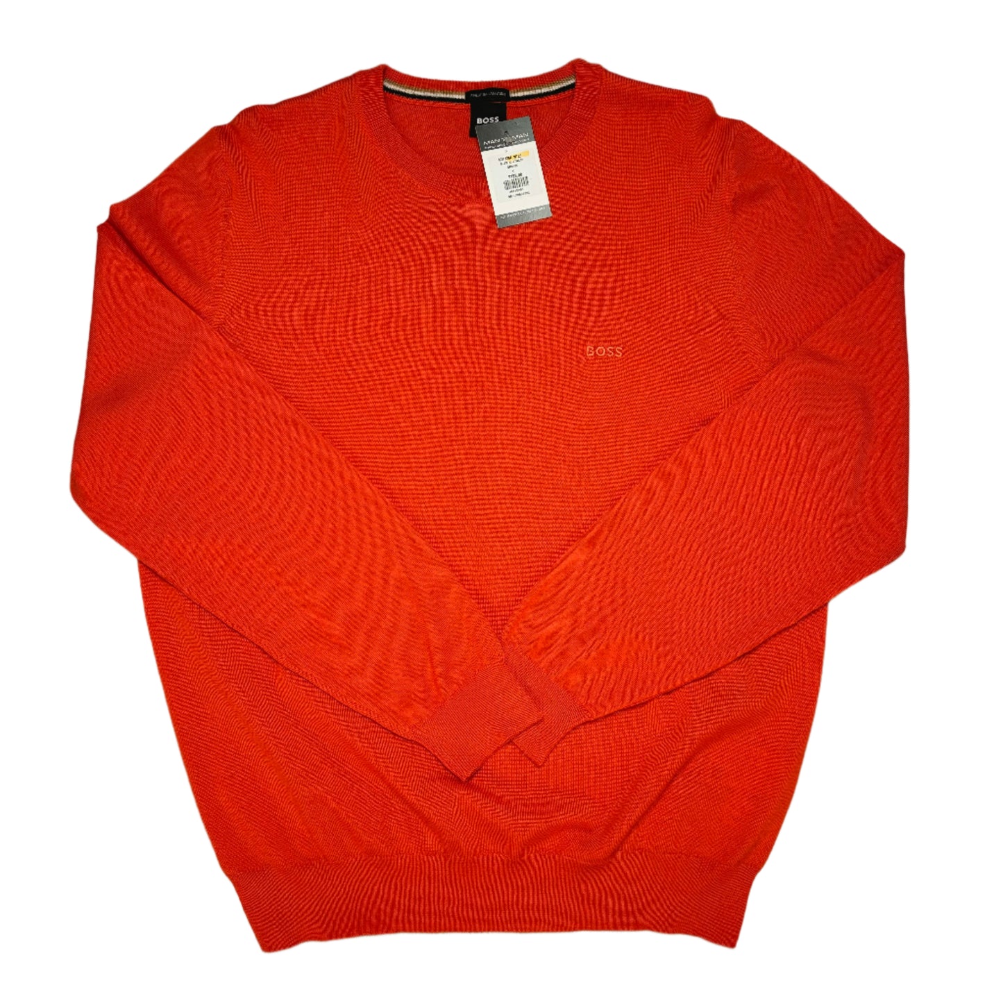 BOSS BLACK CREW NECK KNITTED SWEATSHIRT