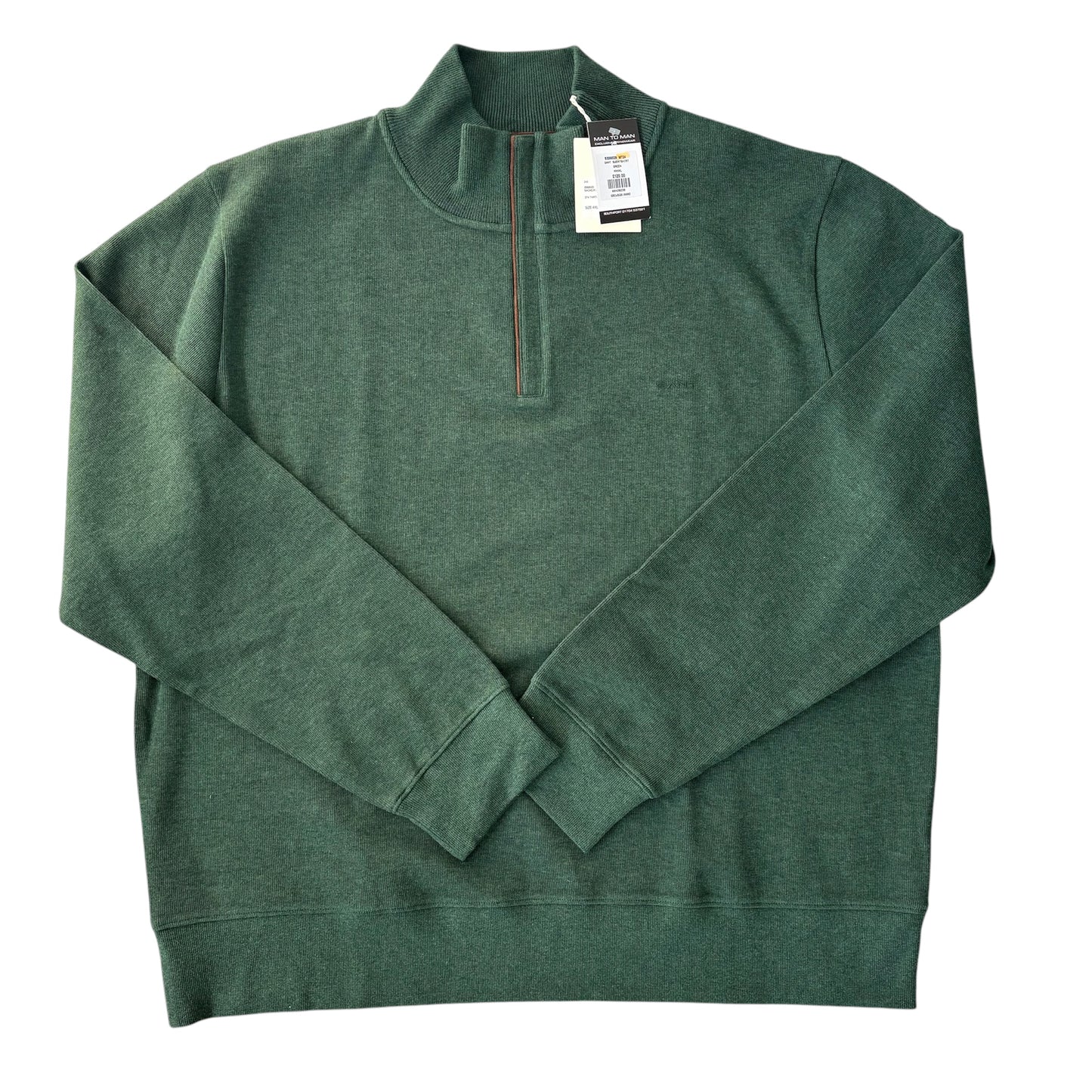 BIG & TALL GANT 1/4 ZIP KNITTED SWEATSHIRT