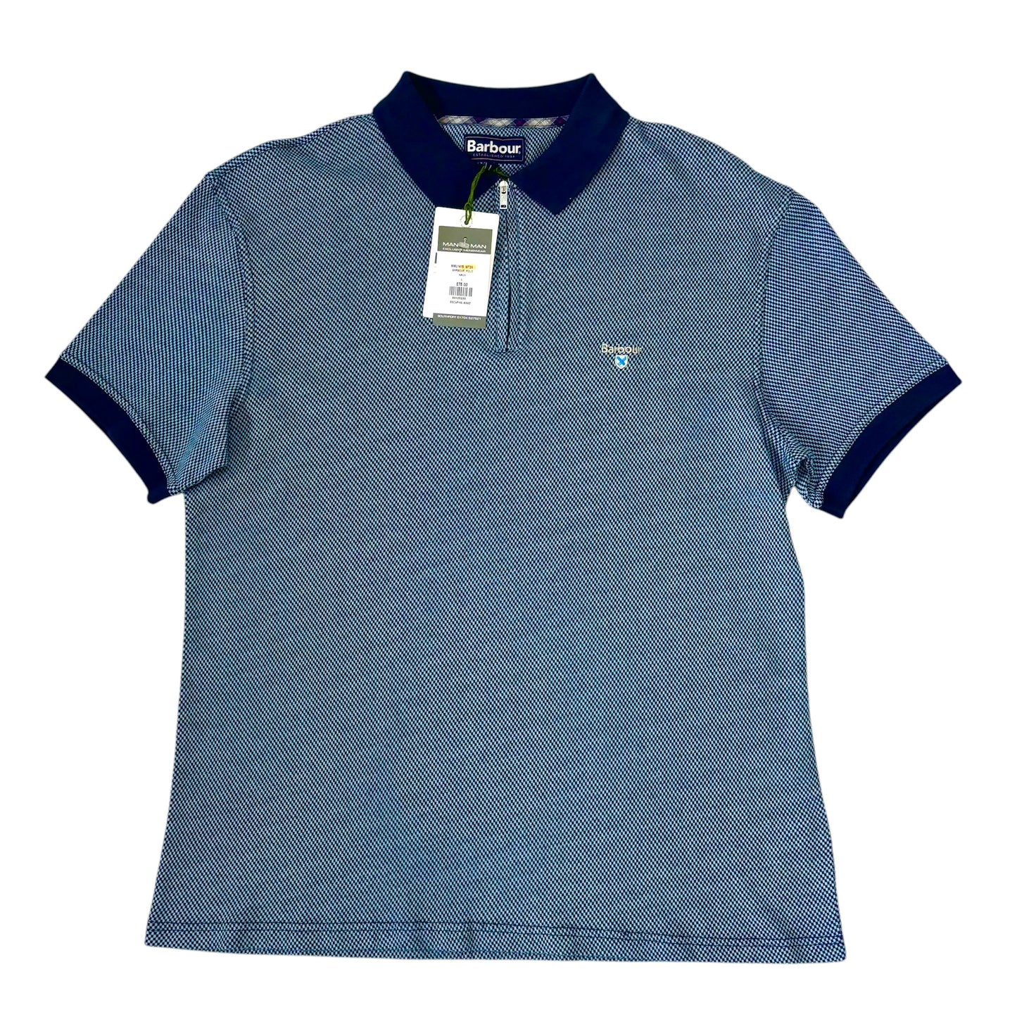 BARBOUR REGULAR FIT 1/4 ZIP POLO SHIRT