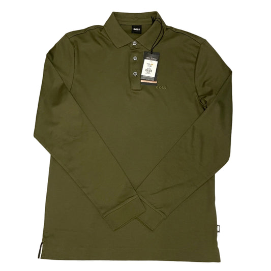 BOSS BLACK REGULAR FIT LONG SLEEVE POLO SHIRT