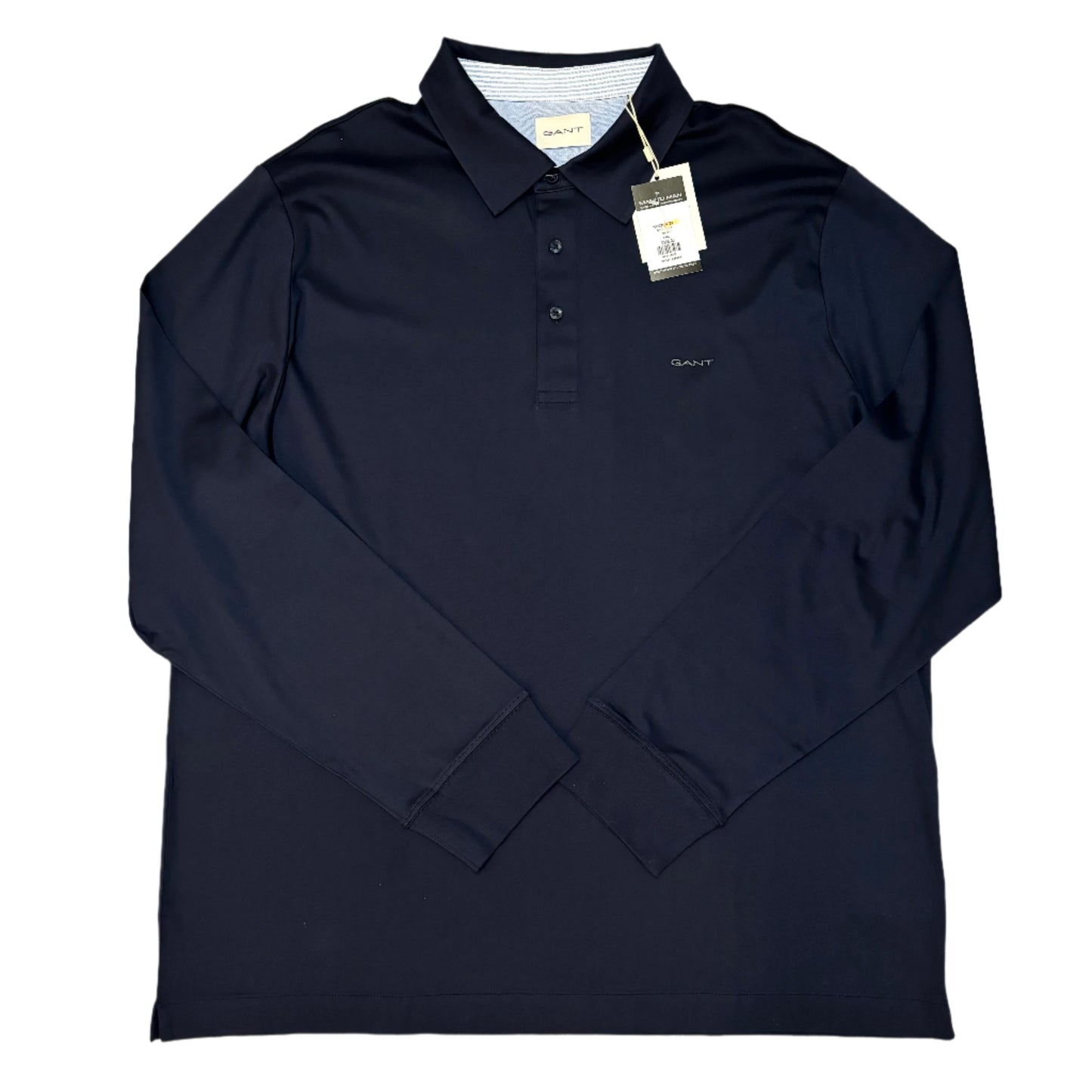 BIG & TALL GANT REGULAR FIT LONG SLEEVE POLO SHIRT