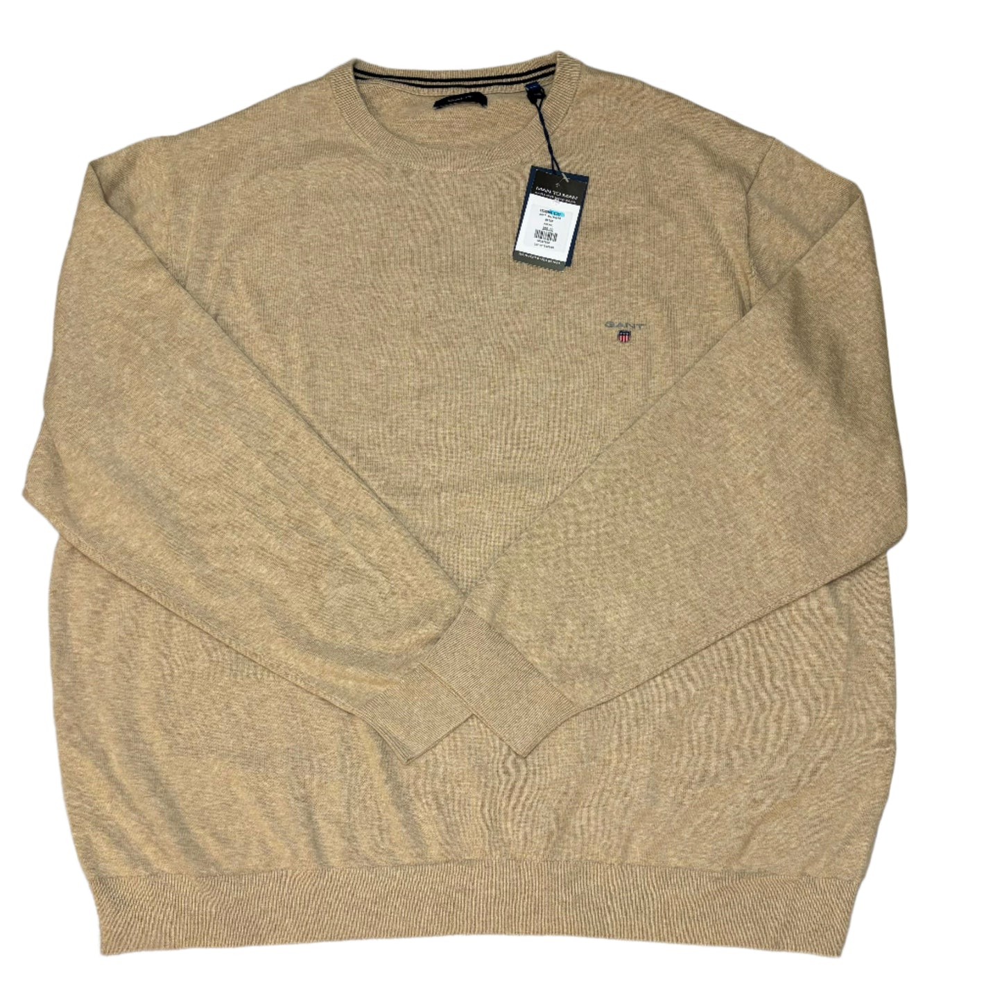 BIG & TALL GANT CREW NECK KNITTED SWEATSHIRT
