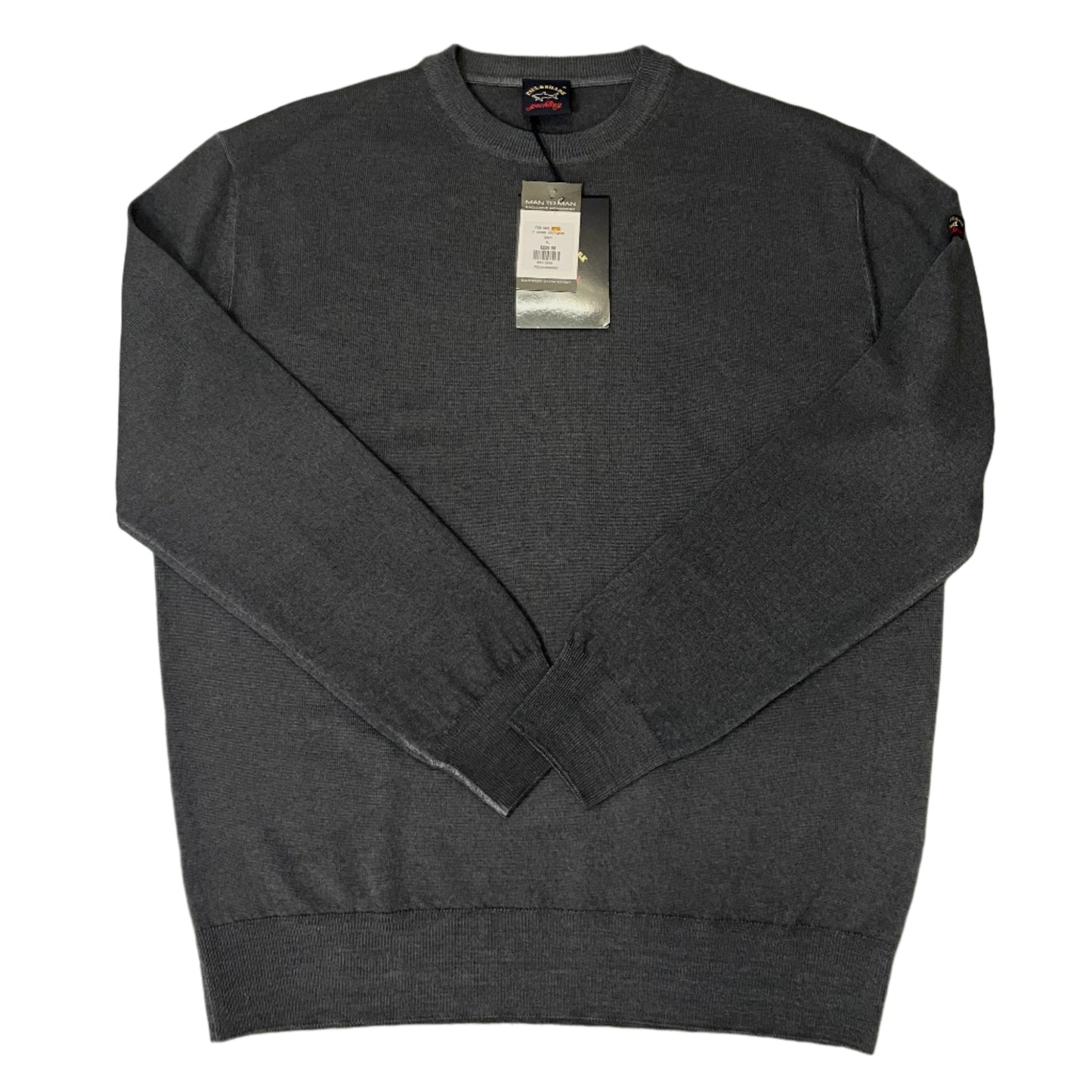 BIG & TALL PAUL & SHARK CREW NECK KNITTED SWEATSHIRT
