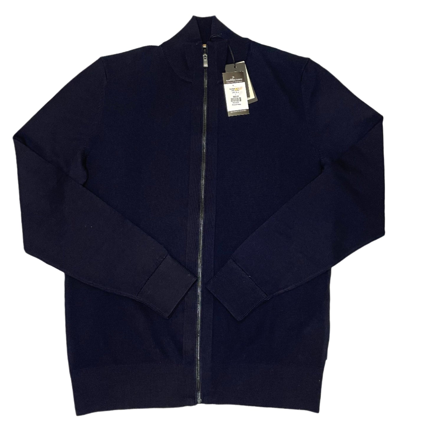 BOSS BLACK FULL ZIP KNITTED SWEATSHIRT