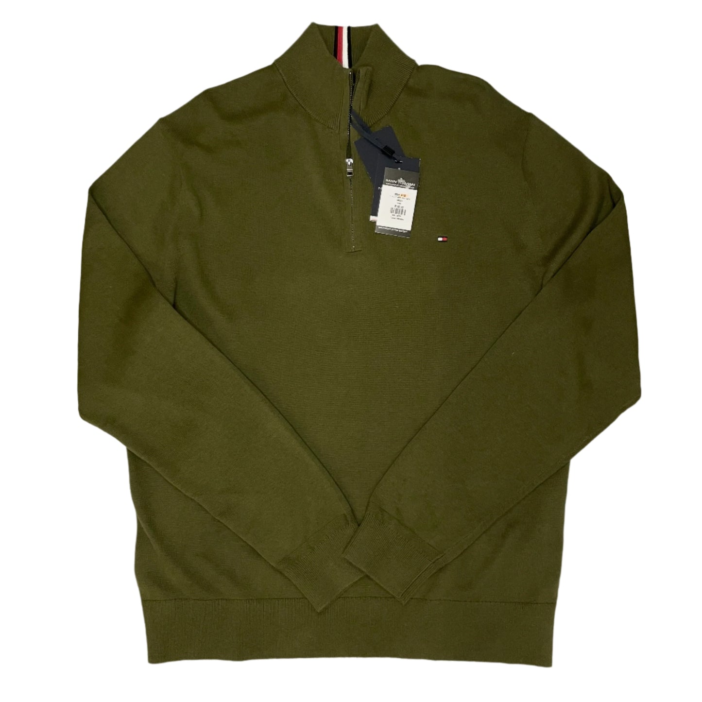 TOMMY HILFIGER 1/4 ZIP KNITTED SWEATSHIRT