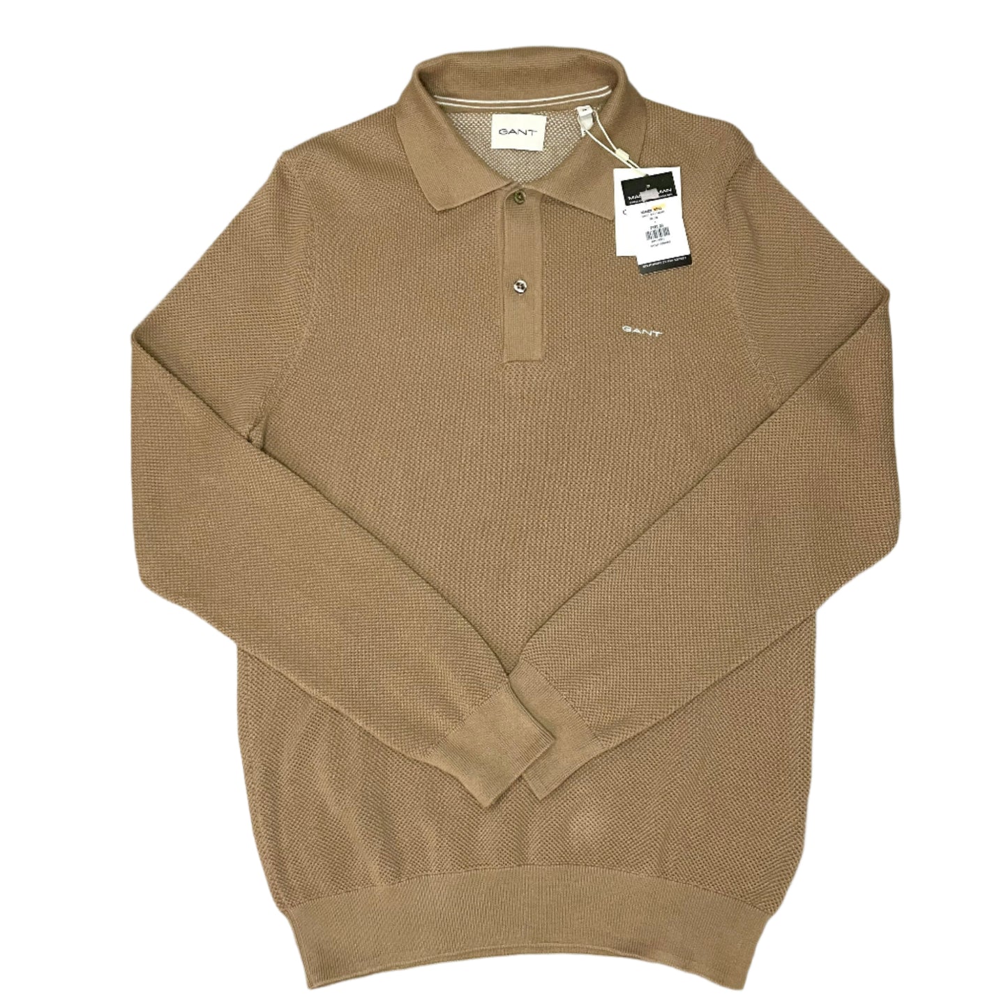 BIG & TALL GANT 2 BUTTON KNITTED SWEATSHIRT