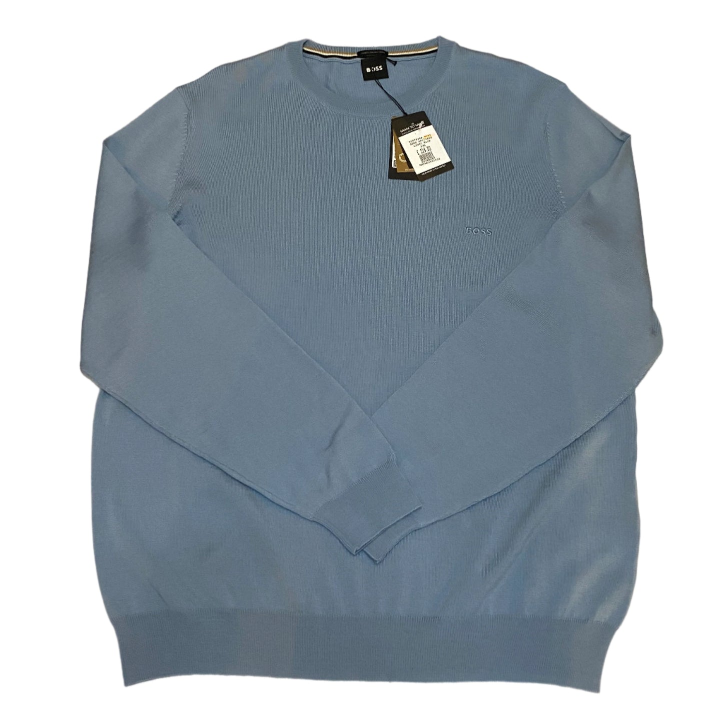 BOSS BLACK CREW NECK KNITTED SWEATSHIRT