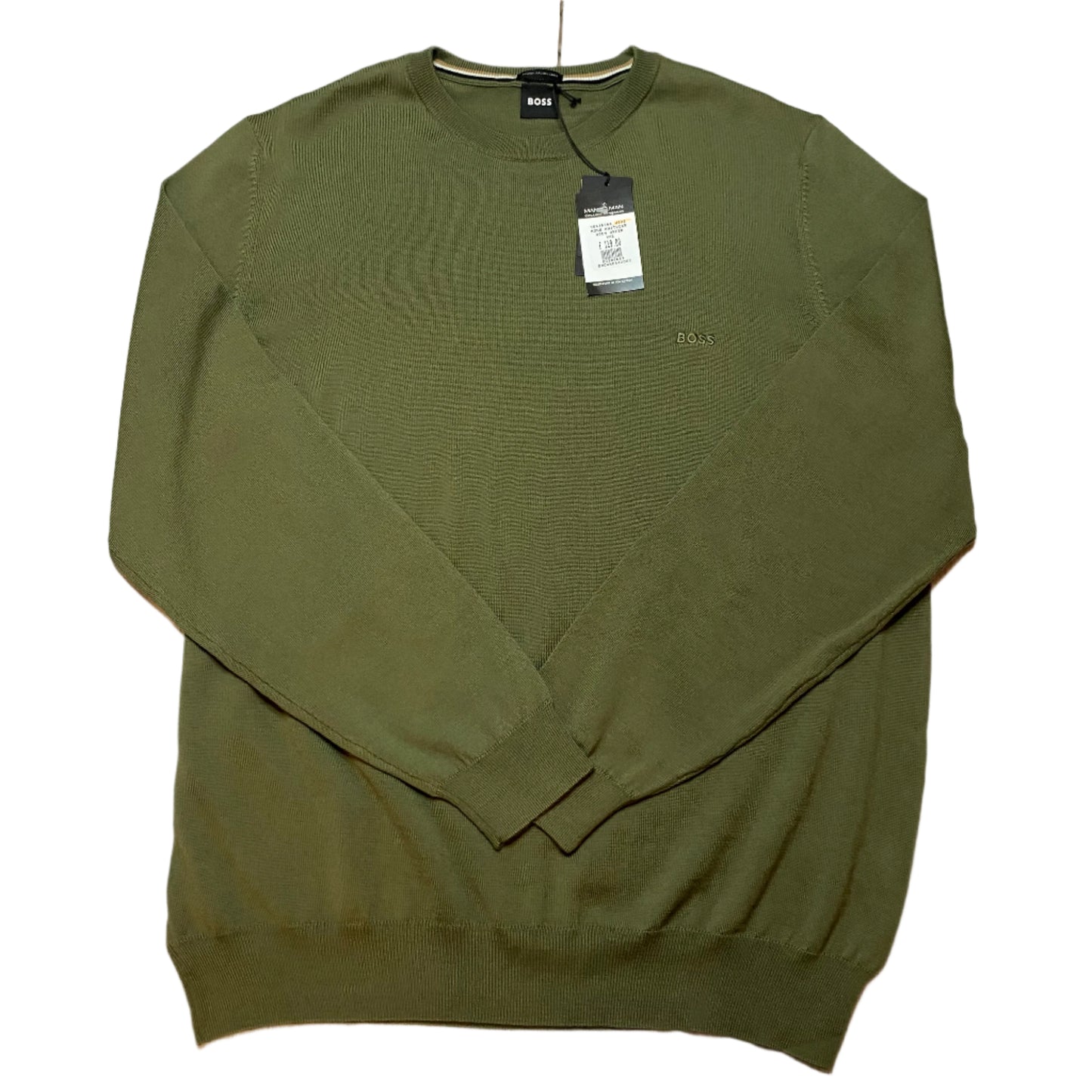 BOSS BLACK CREW NECK KNITTED SWEATSHIRT