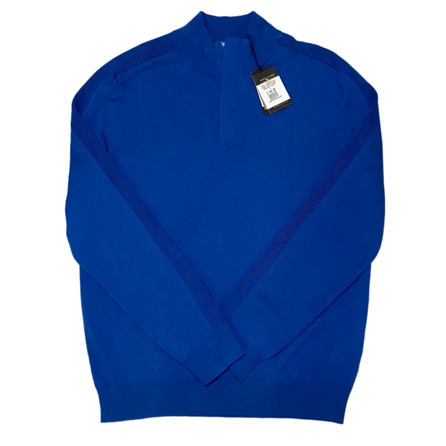 BOSS BLACK 1/4 ZIP KNITTED SWEATSHIRT