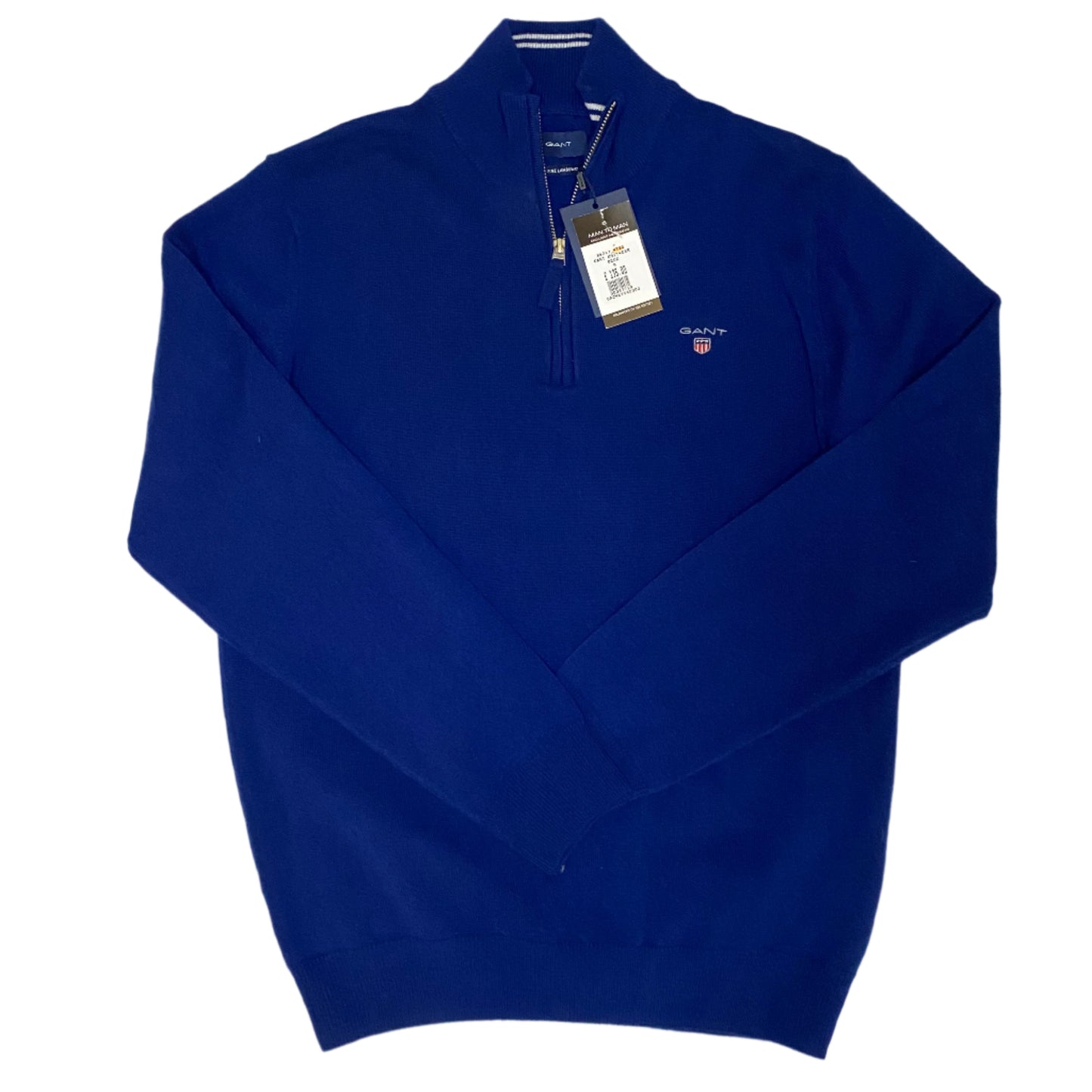 GANT 1/4 ZIP KNITTED SWEATSHIRT