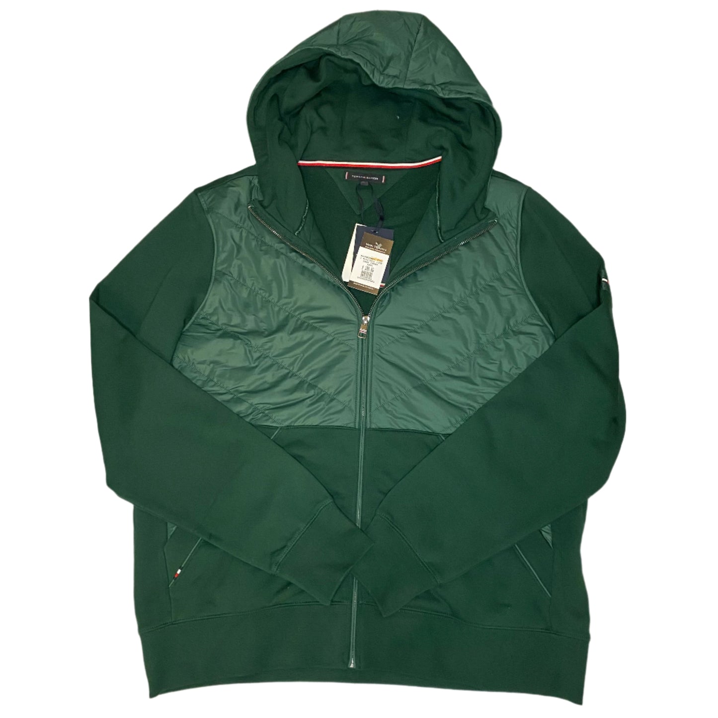 TOMMY HILFIGER FULL ZIP HOODED HYBRID JACKET