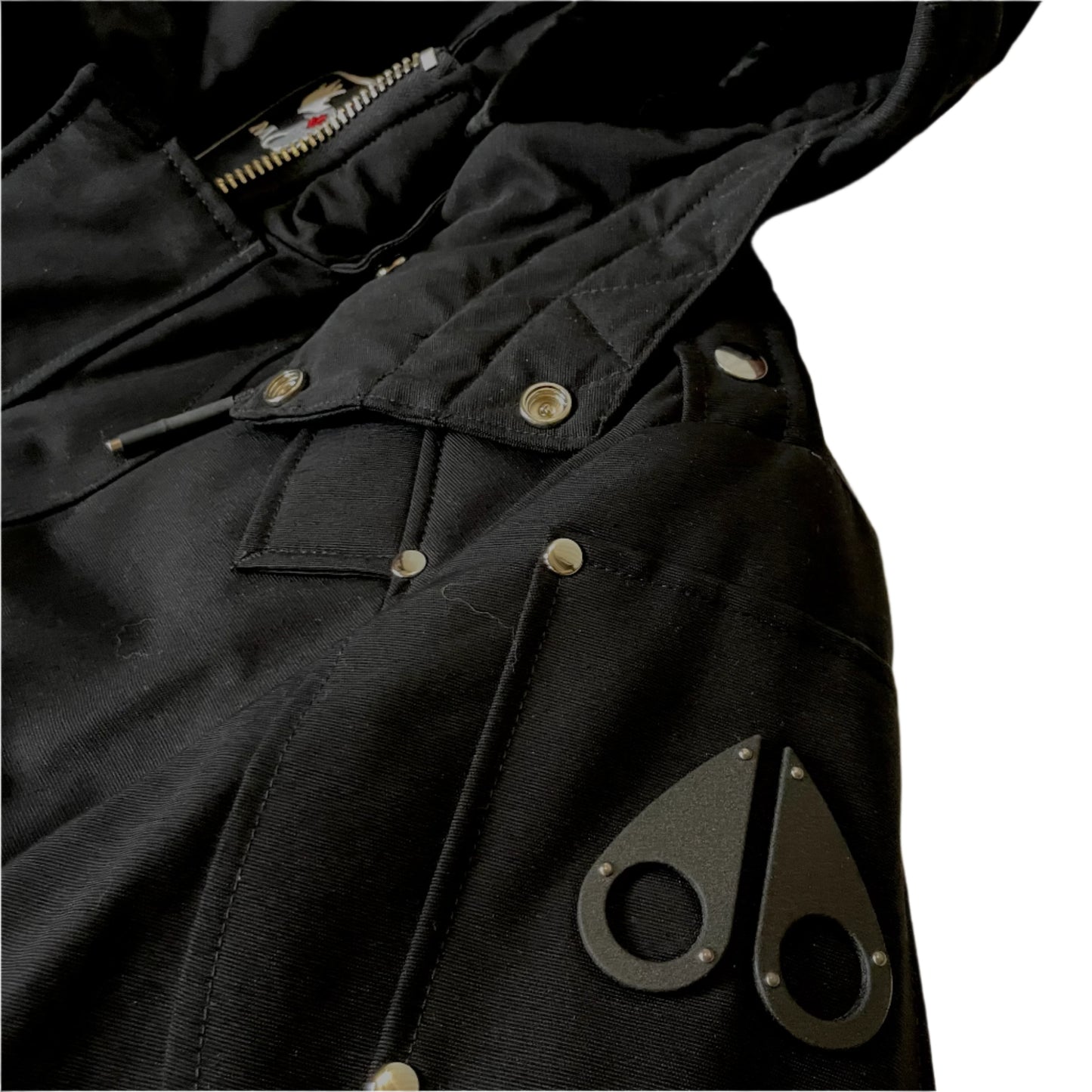 MOOSE KNUCKLES PARKER COAT (BLACK ICONIC LOGO)