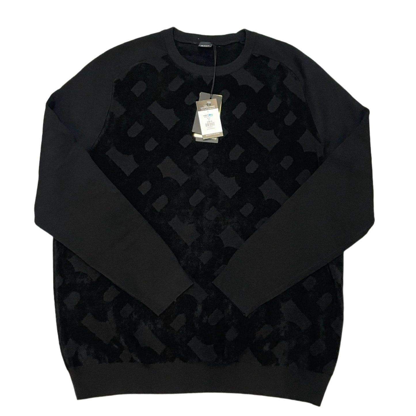 BOSS BLACK CREW NECK KNITTED SWEATSHIRT