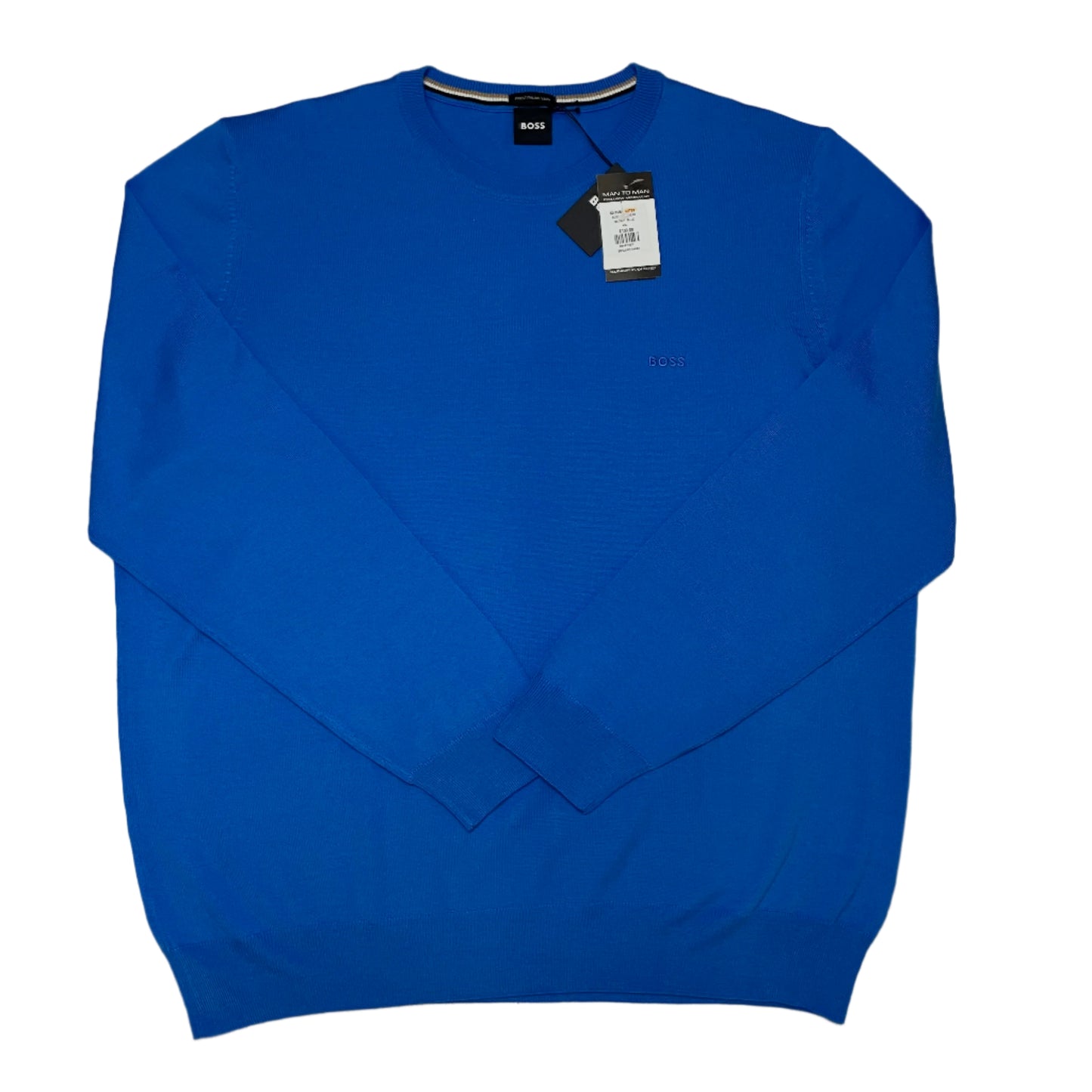 BOSS BLACK CREW NECK KNITTED SWEATSHIRT