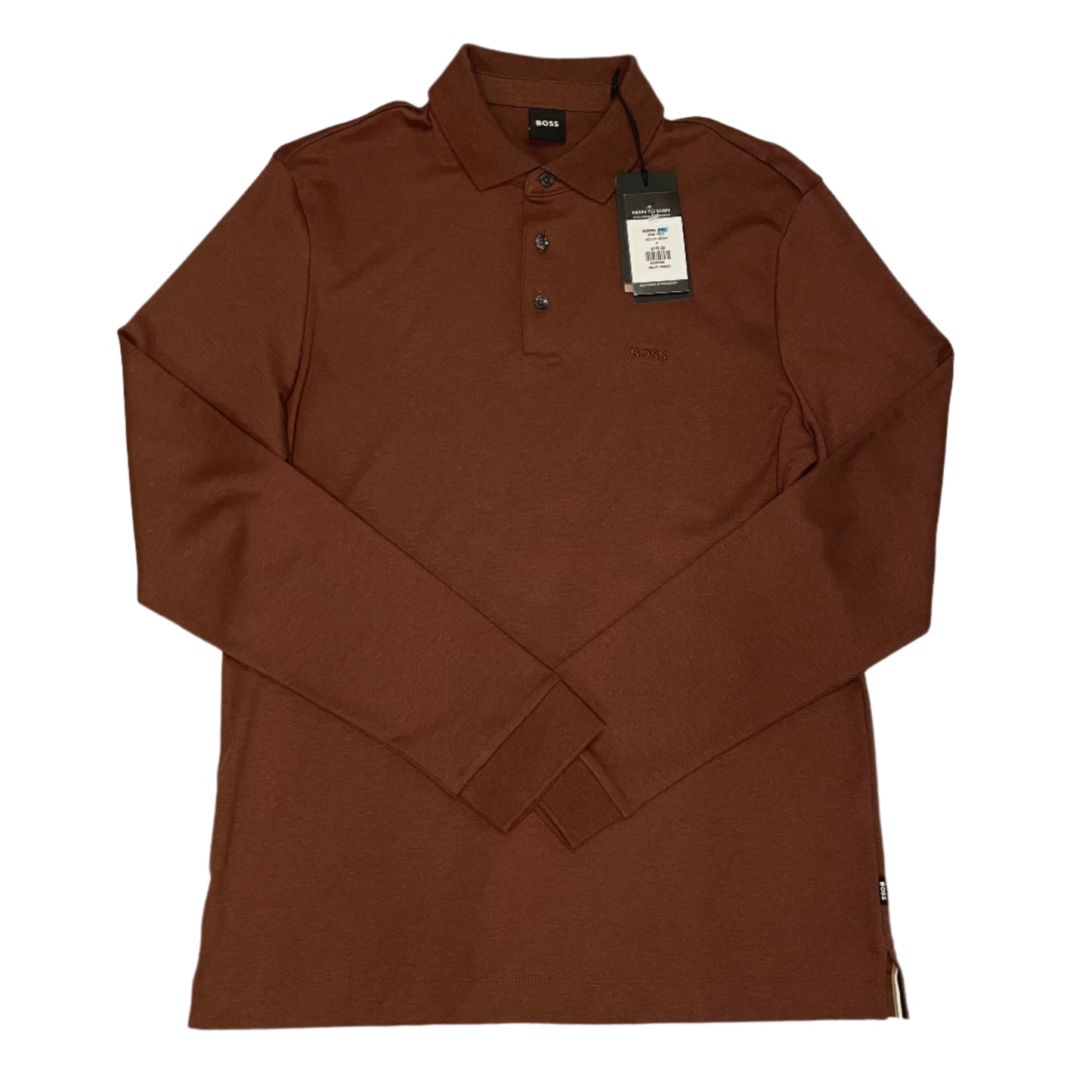 BOSS BLACK REGULAR FIT LONG SLEEVE POLO SHIRT