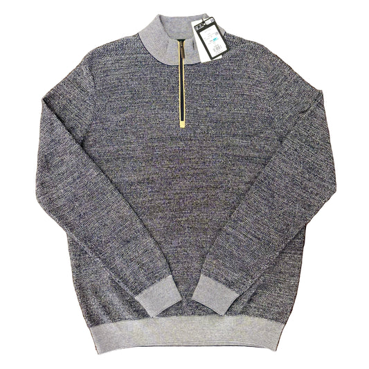 BUGATTI 1/4 ZIP KNITTED SWEATSHIRT