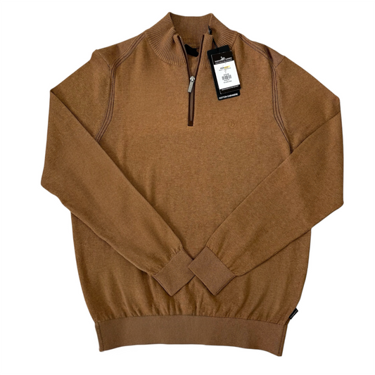 BUGATTI 1/4 ZIP KNITTED SWEATSHIRT