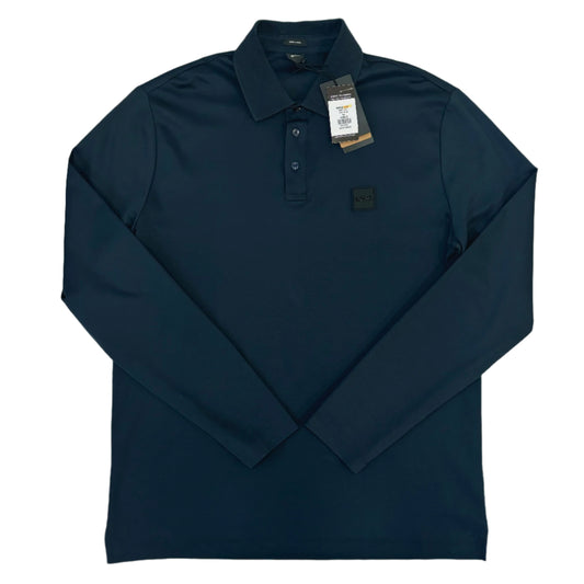 BOSS BLACK REGULAR FIT LONG SLEEVE POLO SHIRT