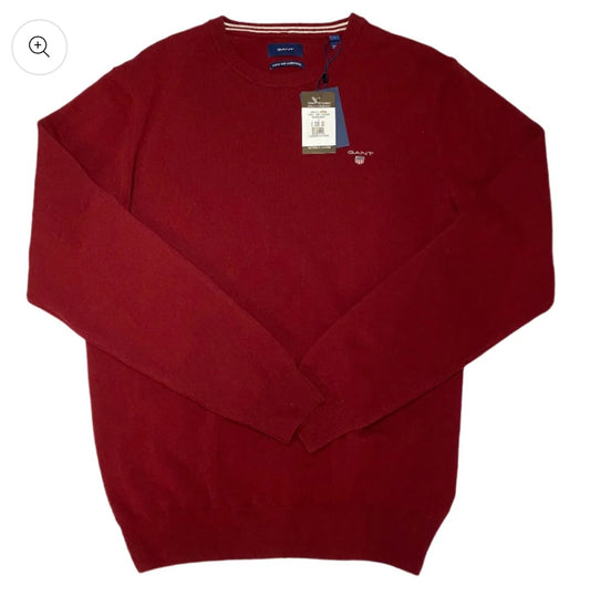 BIG & TALL GANT CREW NECK KNITTED SWEATSHIRT