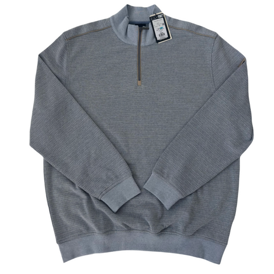 BUGATTI 1/4 ZIP KNITTED SWEATSHIRT