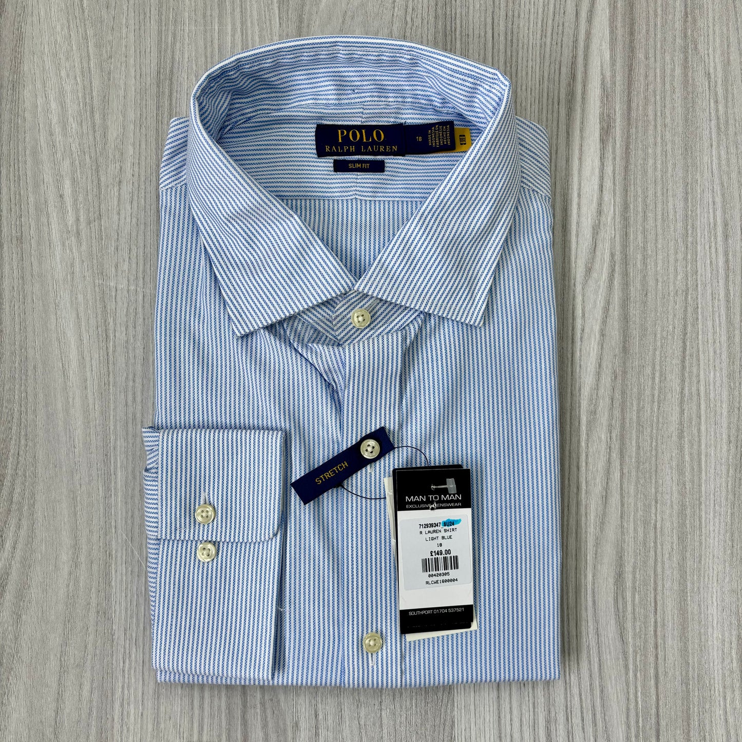 RALPH LAUREN SLIM FIT LONG SLEEVE SHIRT