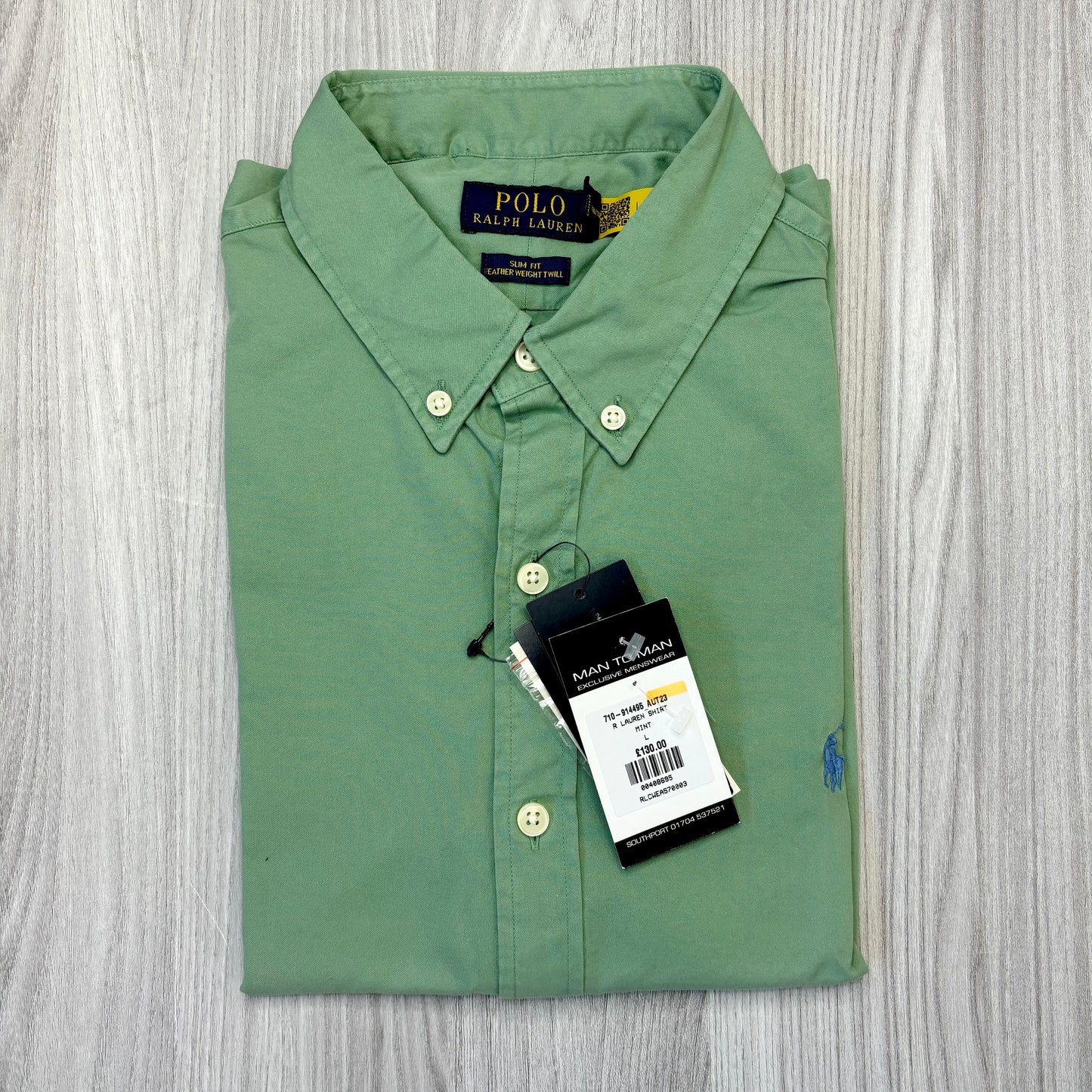 RALPH LAUREN SLIM FIT SHORT SLEEVE SHIRT