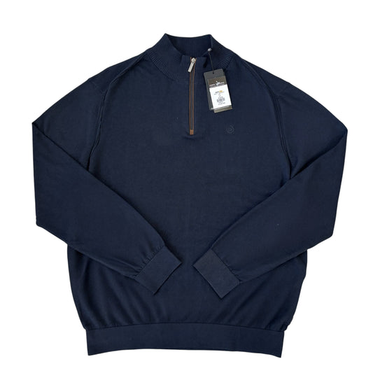BUGATTI 1/4 ZIP KNITTED SWEATSHIRT