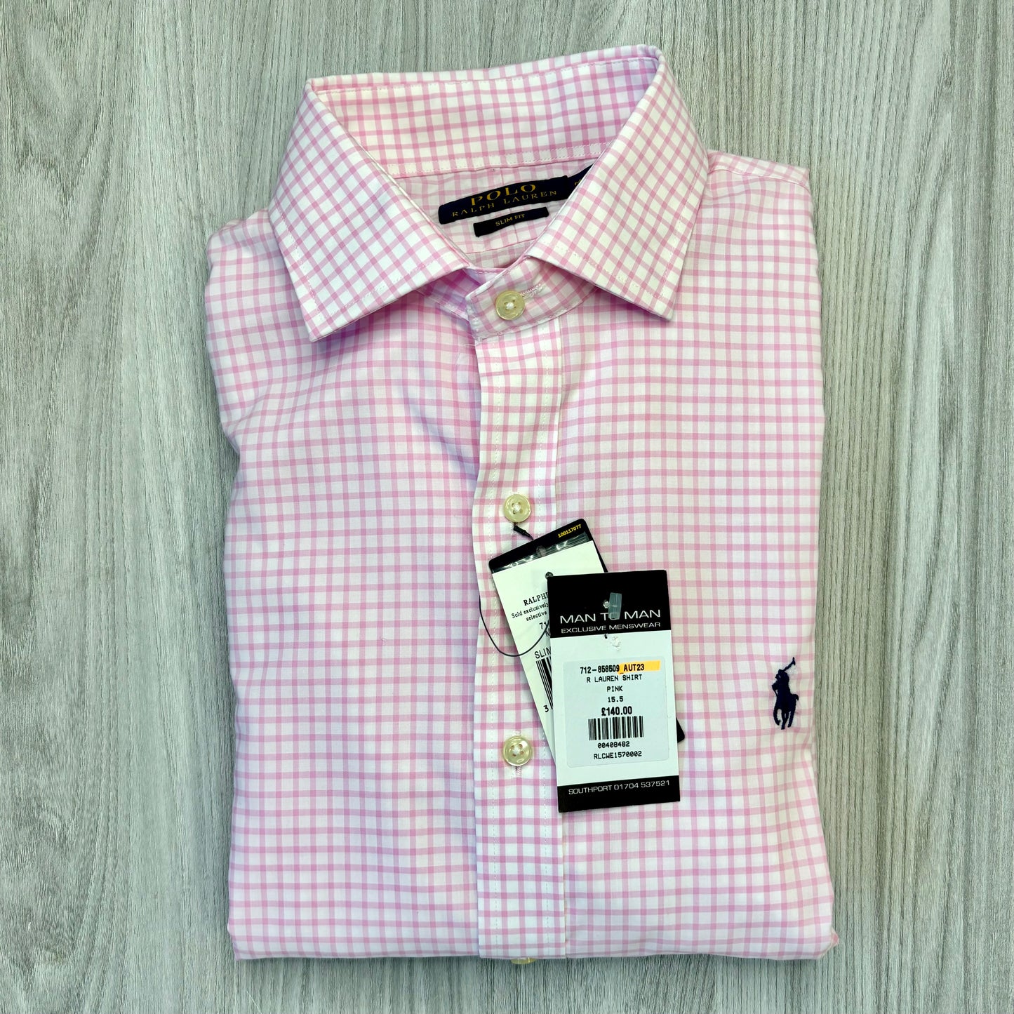 RALPH LAUREN SLIM FIT LONG SLEEVE SHIRT