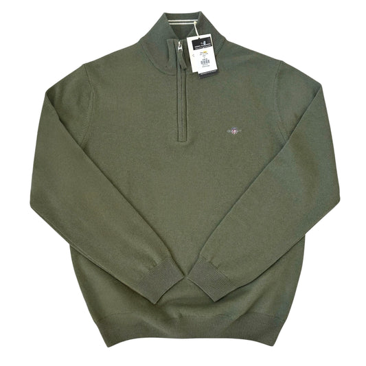 GANT 1/4 ZIP KNITTED SWEATSHIRT