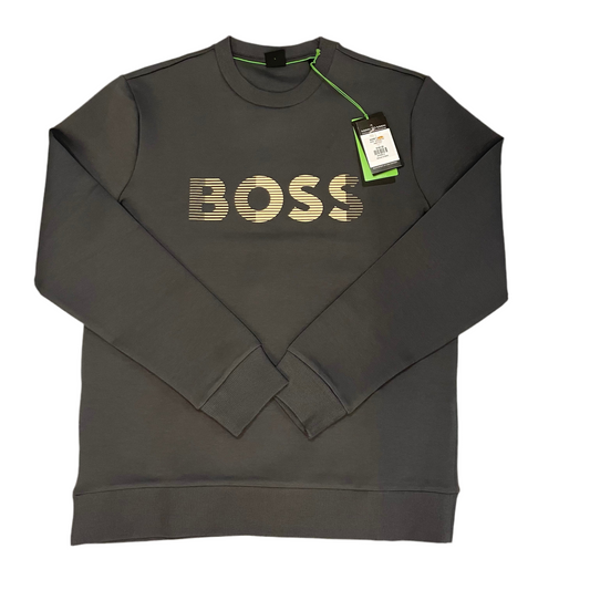 BOSS GREEN CREW NECK SWEATSHIRT