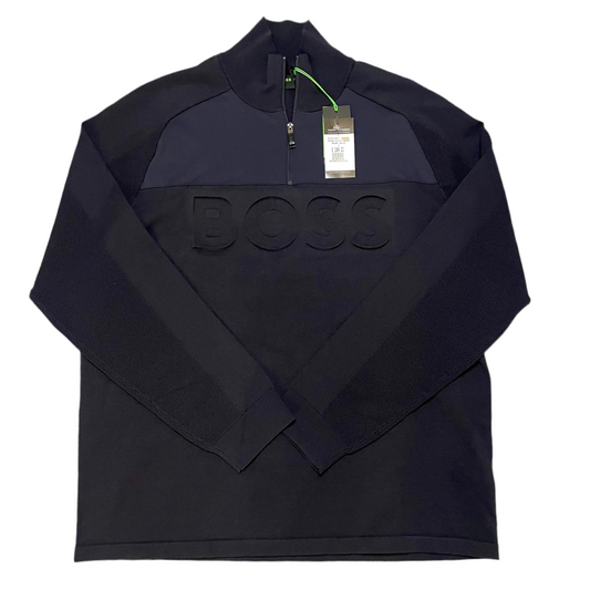 BOSS GREEN 1/4 ZIP SWEATSHIRT