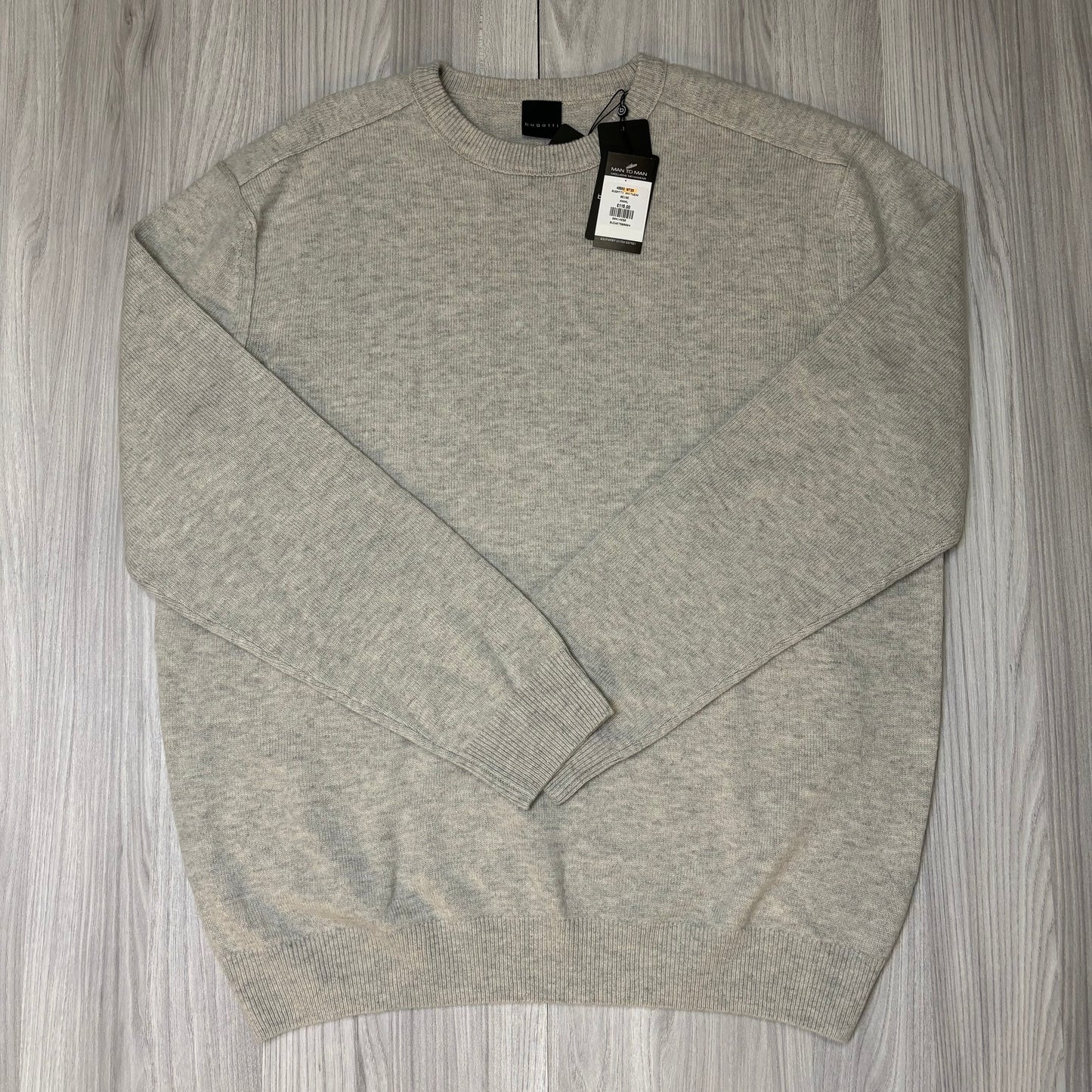 BIG & TALL BUGATTI CREW NECK KNITTED SWEATSHIRT