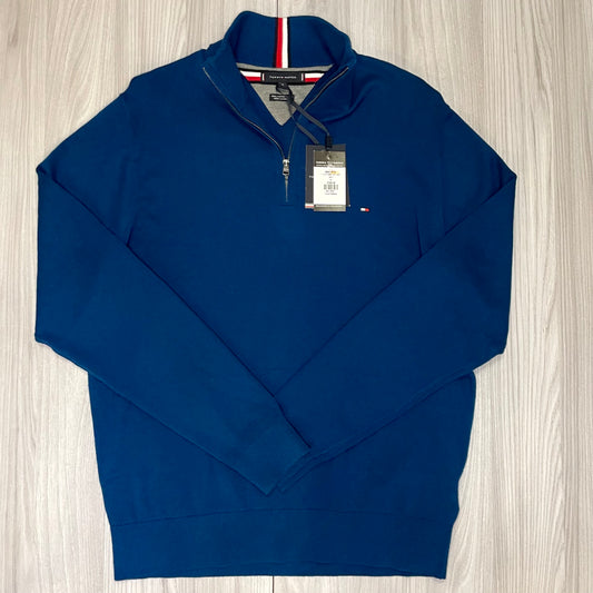 TOMMY HILFIGER 1/4 ZIP KNITTED SWEATSHIRT