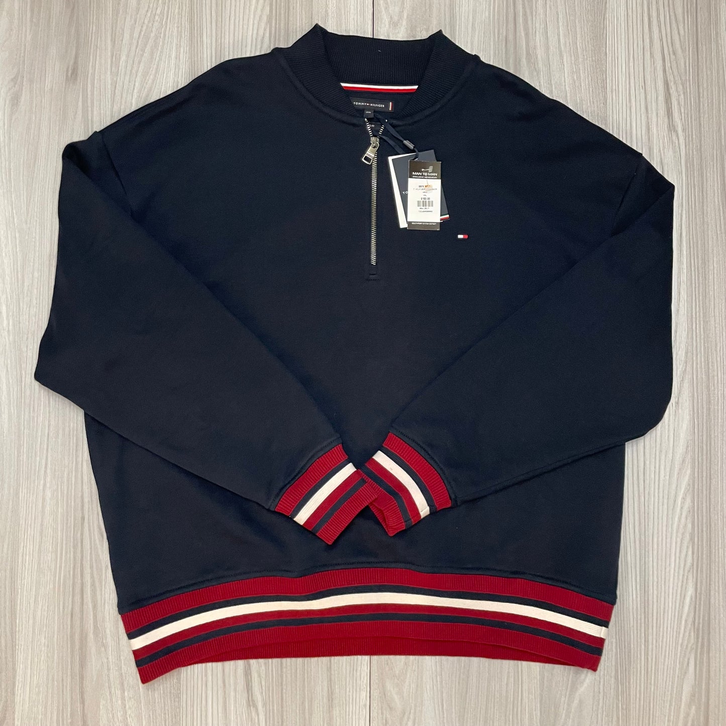 TOMMY HILFIGER 1/4 ZIP SWEATSHIRT