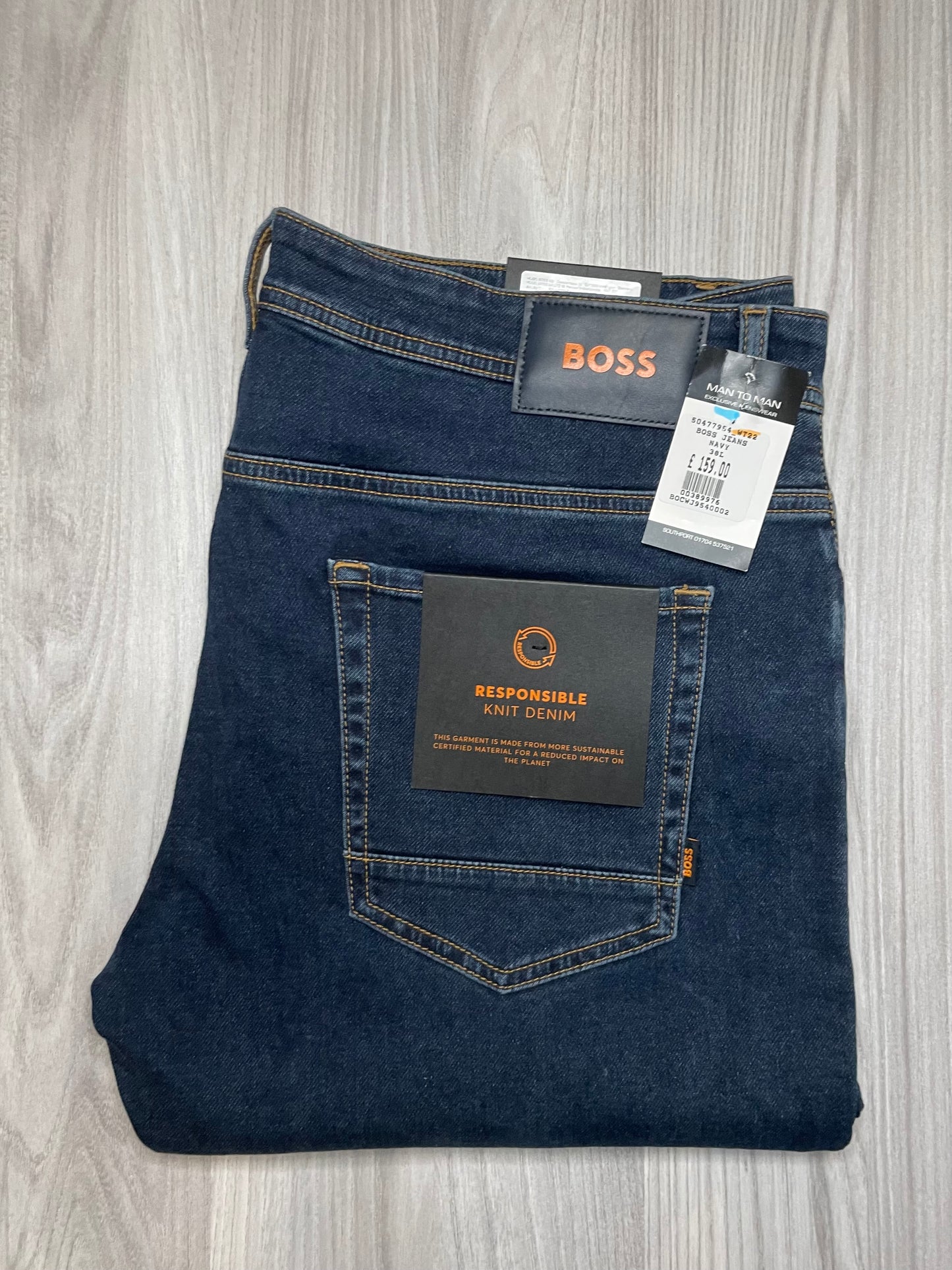 BOSS ORANGE TAPERED FIT JEANS