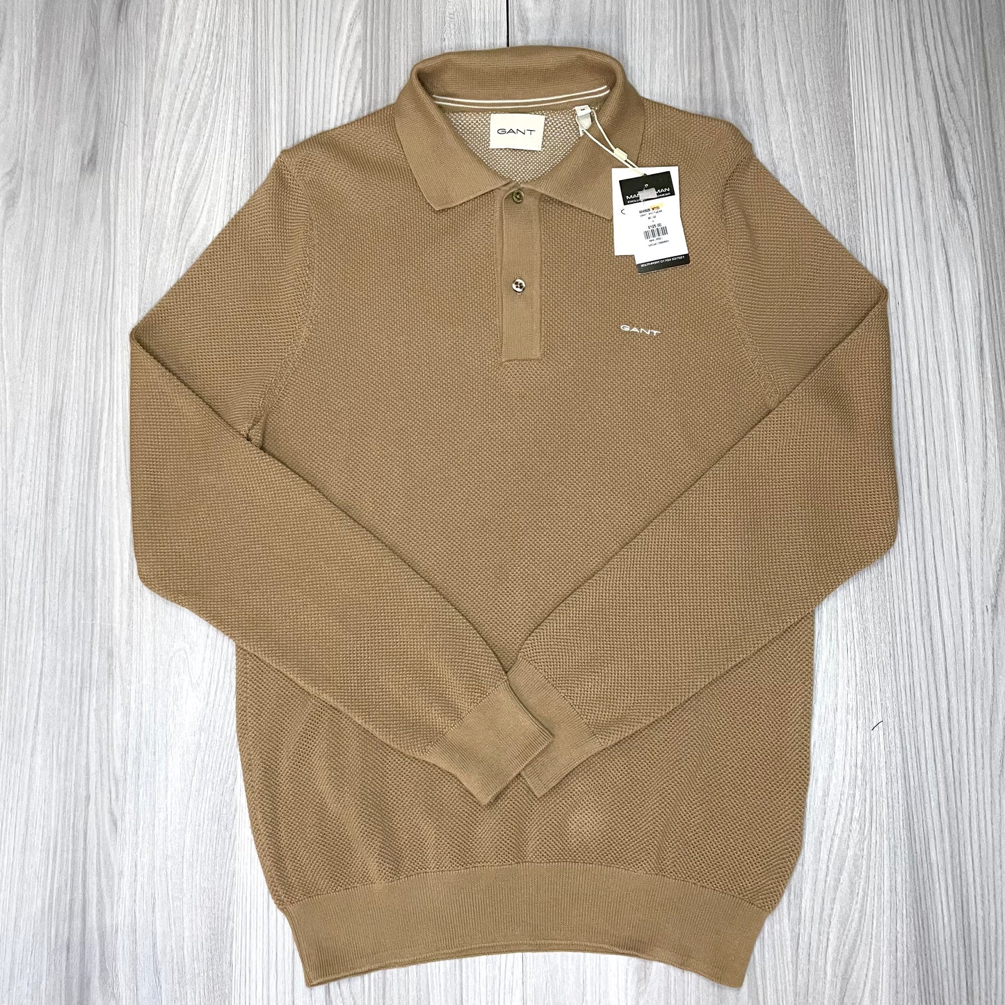 GANT 2 BUTTON KNITTED SWEATSHIRT