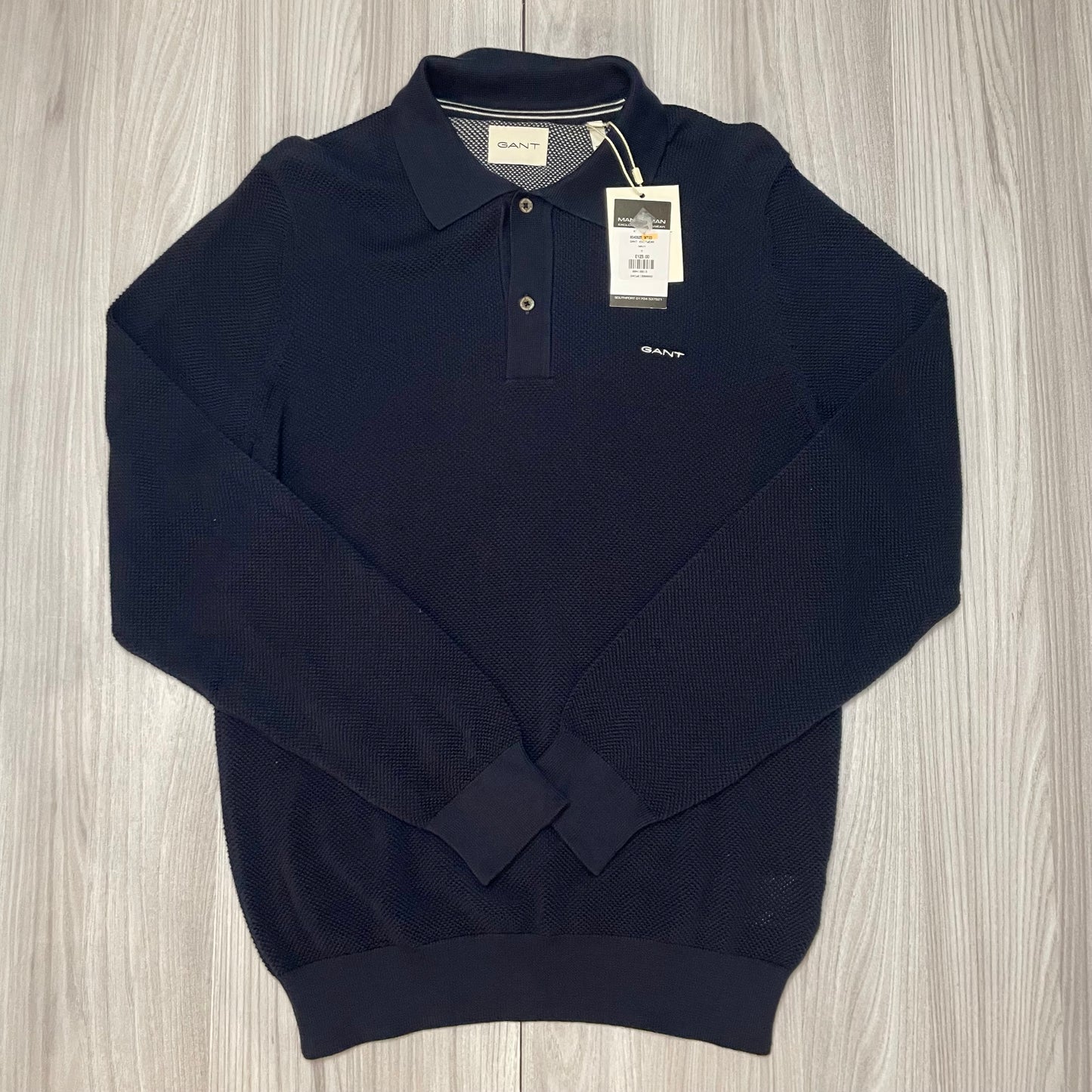 GANT 2 BUTTON KNITTED SWEATSHIRT