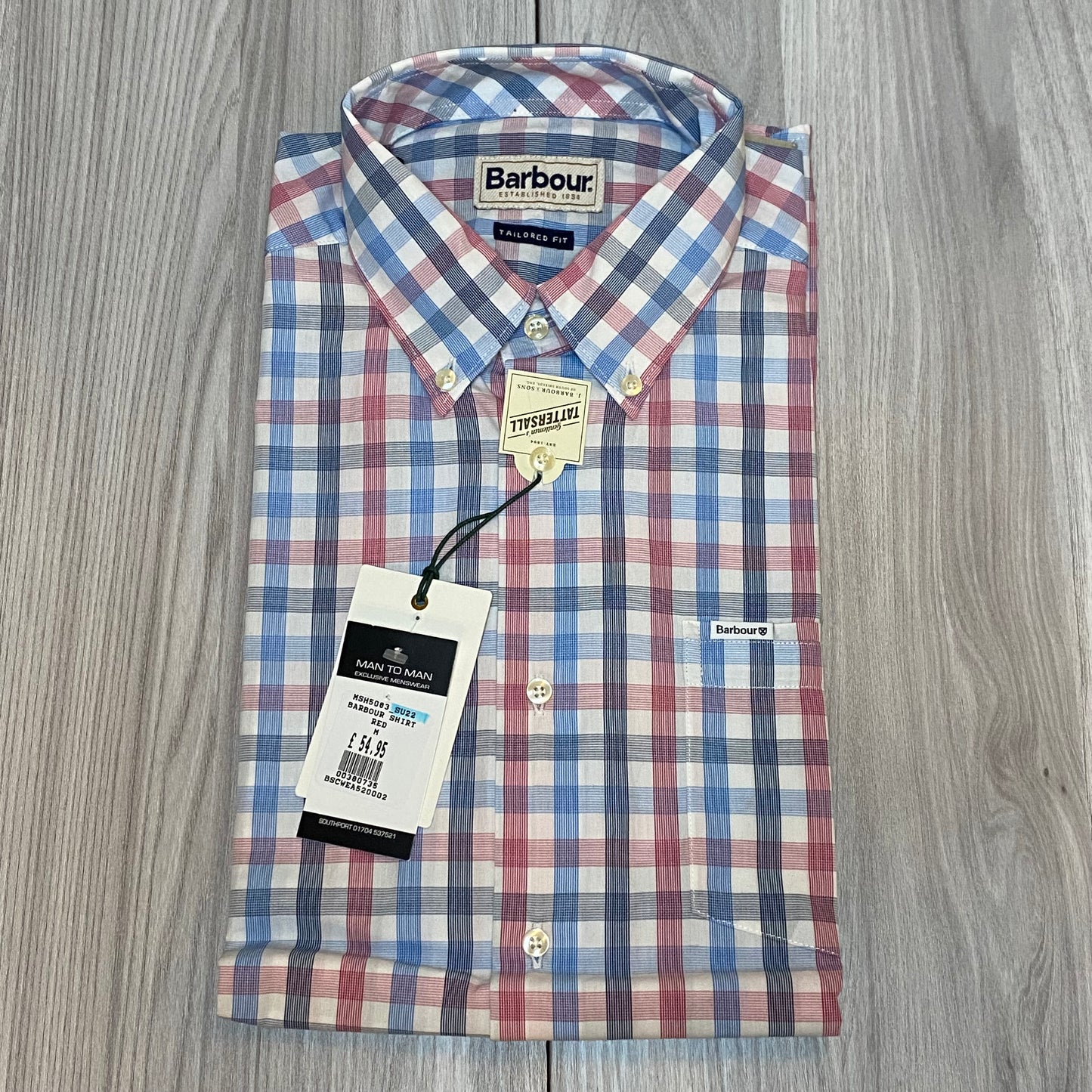 BARBOUR TAILORED FIT SHORT SLEEVE SHIRT