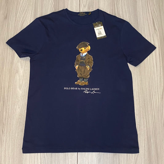 RALPH LAUREN REGULAR FIT T-SHIRT WITH LARGE POLO BEAR PRINT